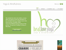 Tablet Screenshot of healloveyoga.com